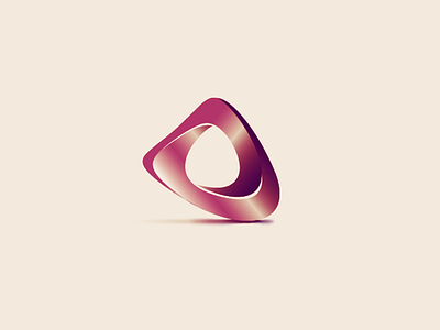 PrimeTime abstract gradient logo mobius prime shape time