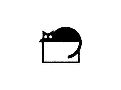 Black Cat animal black box cat drawing feline illustration