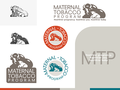 MTP animal baby bison branding buffalo health life mother motherhood nature program
