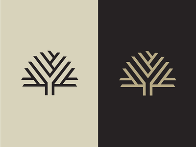 Tree line branch icon line logo nature outline simple symbol tree