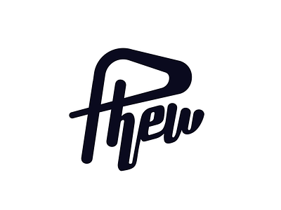 Phew logo logotype phew type word wordmark