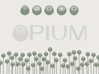 Opium drug hallucinogen logo nature opium plant simple symbol