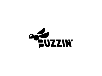 Buzzin' animal b bee brand branding buzz buzzin insect logo logotype nature