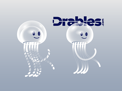 Drables mascot 2 animal branding cables character drables icon logo mascot octopus