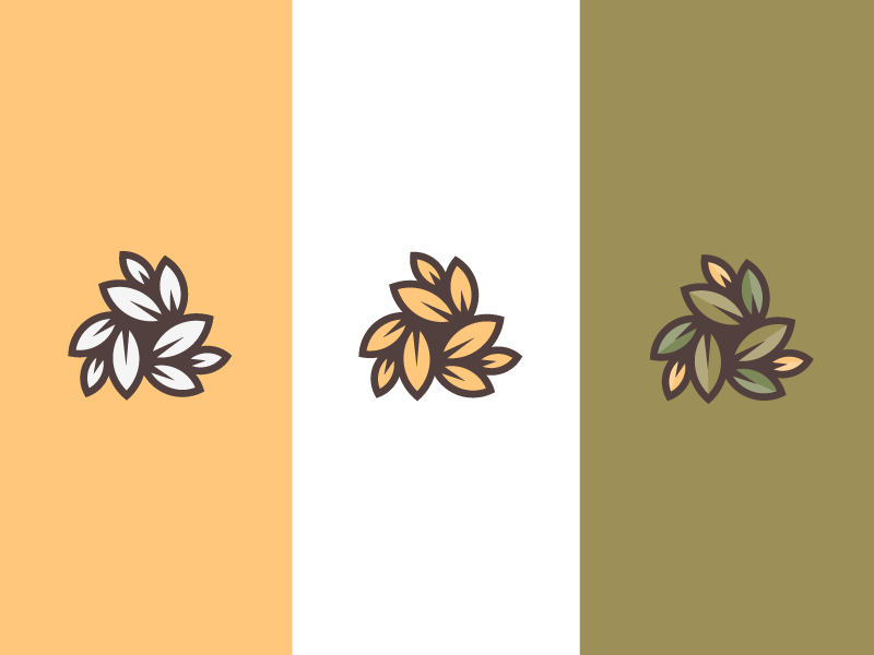 Leaf Spiral triple spiral logo icon leaf nature earth sky ratio sketch line drawing