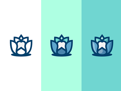 Lotus / Dent dent flower icon lilly line logo lotus medical tooth water zen