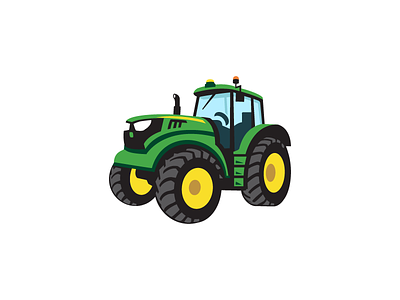 John Deere Illustration agriculture deere illustration john machine motor tractor vehicle