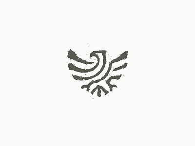 Eagle Wip animal bird crest eagle hawk icon line logo outline shield symbol