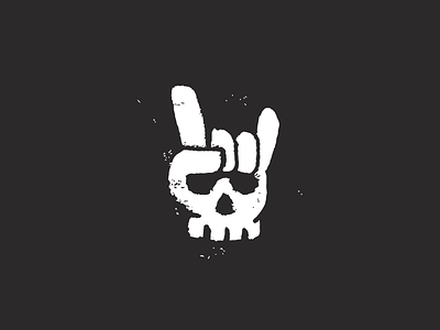 ! dark death devil die finger funny glove hand life logo skull