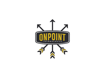 OnPoint army arrow emblem feather logo millitary sharp target technologies