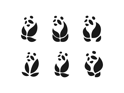 Ecopanda animal bamboo bear china eco leaf logo nature panda stevan