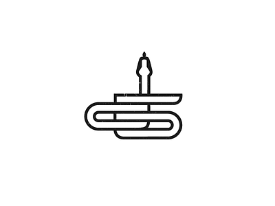 d5 d5 letter logo monogram number serpant snake symbol