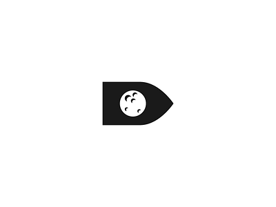 D d letter logo monogram moon planet symbol
