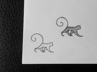 Monkey Sketch animal ape drawing illustration logo monkey sketch