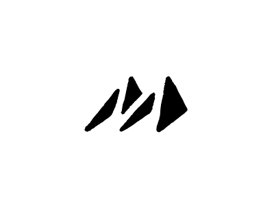 Modle die letter m modle monochrome monogram mould negative space texture