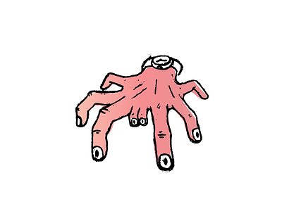 Facehugger facehugger fingers hand illustration legs mutant spider thing trash