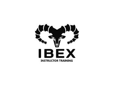 IBEX animal goat horns ibex logo mountain ski winter