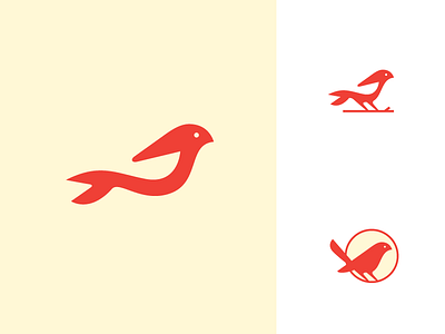 Birdy2 animal bird icon illustration logo negative space sparrow wing
