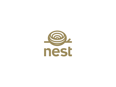 Nest bird egg logo nature nest symbol tree
