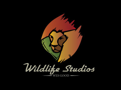 Wildlife Studio abstract africa animal art color flag head lion logo rasta studio wild wildlife