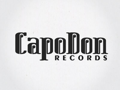 Capo Don Records black capo don letters music note records retro typo typography white