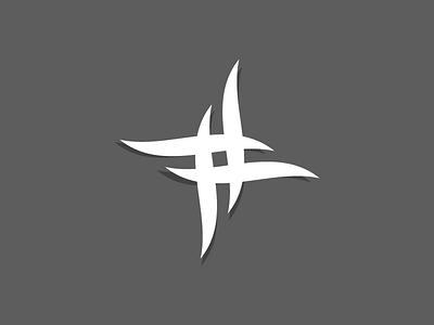 # hashtag logo shadow symbol