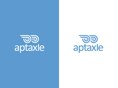 Aptaxle axle branding icon lineout logo speed wheel wing