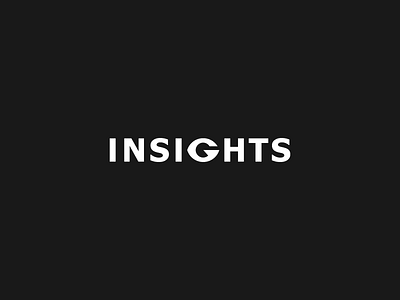 Insights Unused eye insights logo logotype type