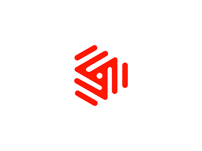Data abstract data icon logo play symbol