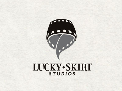 Lucky Skirt black film girl leg lucky movie roll skirt studio white woman