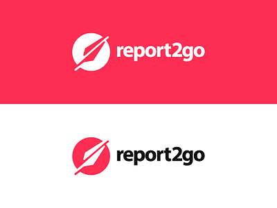 report2go circle data icon info logo quill report