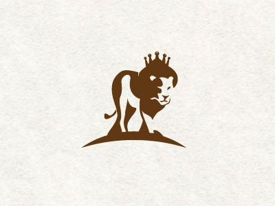 Leo 1 animal brown crown gold king leo lion logo mark