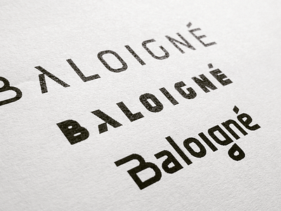 Baloigne fashion logo logotype print