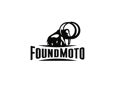 Found Moto animal logo mammoth moto