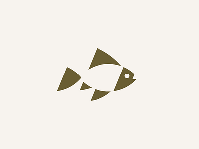 Gold Fish animal fin fish gold logo negative space swim water