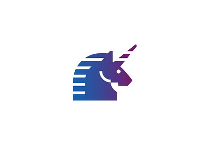 Unicorn 2 animal geometric horse icon logo low poly shape unicorn