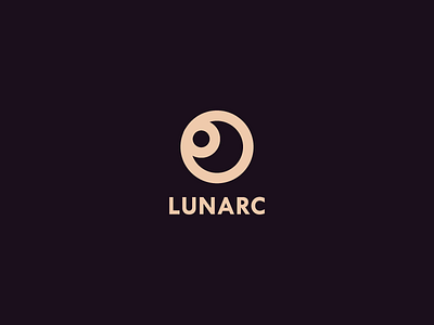 Lunarc circle logo moon simple