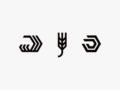 J agriculture j logo mechanics wheat