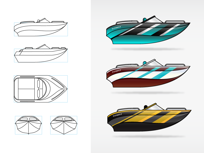 Speedboat water design sport boat speed speedboat