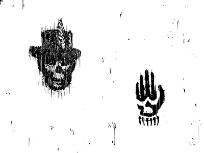 Black Magic black hand illustration logo magic skull voodoo