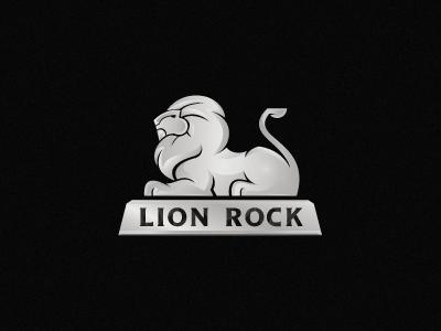 Lion Rock 1 africa animal body crown head king lion logo mane pose power proud rock s sitting stevan strong