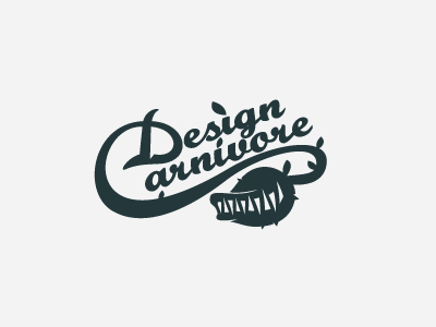 Design Carnivore 1 animal beast calligraphy carnivore design fly flytrap hand head letter logo plant s script stevan teeth typo typography venus