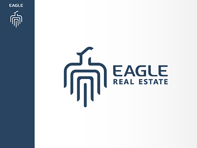 Eagle Real Estate animal bird corporate eagle logo mark realestate symbol wing