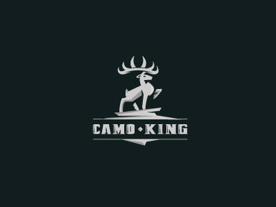 Camo King animal bucks camo crown deer forest horn hunt hunting king logo nature royal stone strenght strong up wild wilderness wood