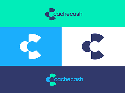 Cachecash cc logo monogram negativespace software