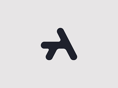 TA black letter logo monogram symbol ta
