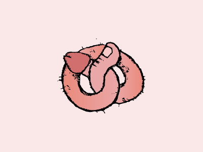 Pretzel dick illustration penis pink pretzel sex thumb