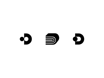 D / money black coin d icon letter logo monbey monogram simple symbol