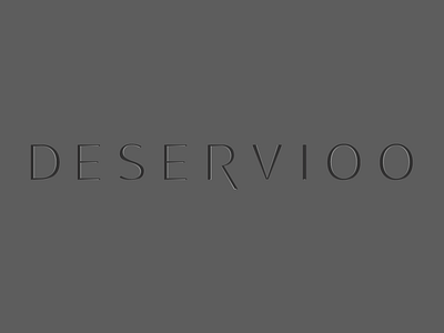 deservioo font logo logotype shadow text texture type