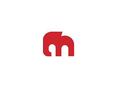 Melephant abstract animal brand elephant icon logo mark minimal nature simple symbol